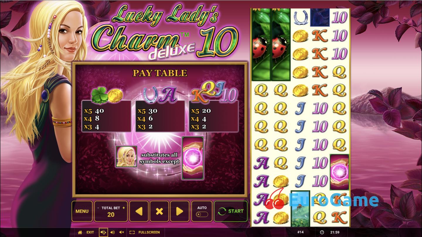 бесплатно Lucky Lady's Charm Deluxe 10