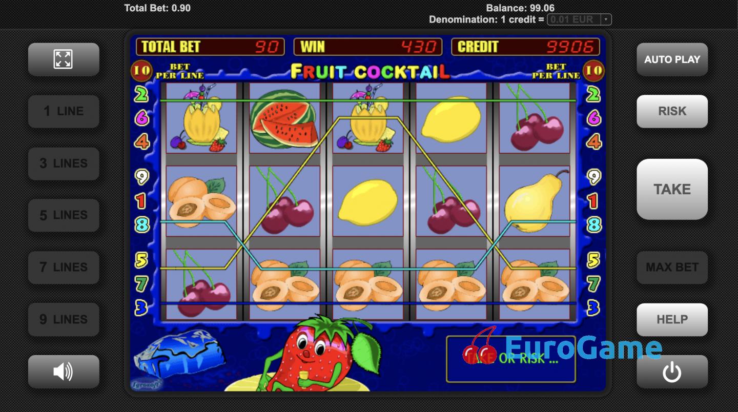 бесплатный игровой автомат Fruit Cocktail