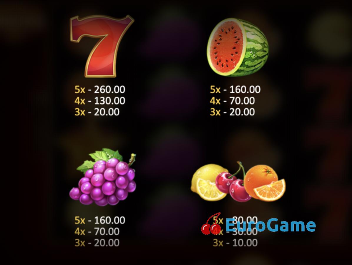 бесплатно Fruits and Jokers: 100 Lines