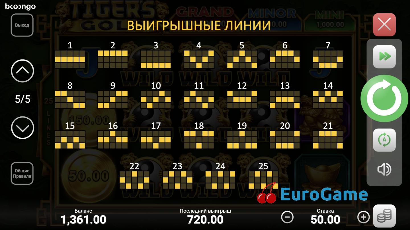 Тайгер Голд автоматы бесплатно