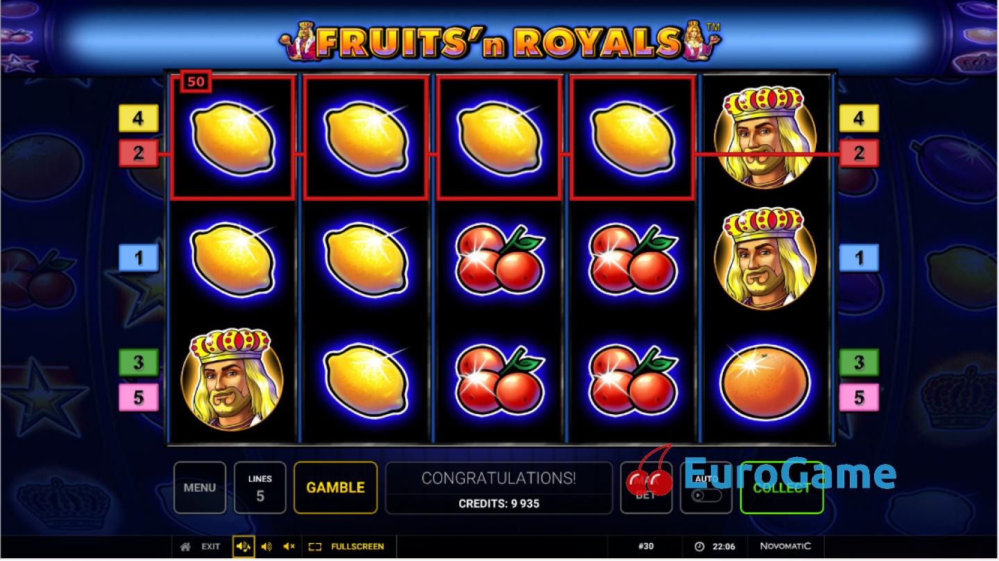 бесплатно Fruits'n Royals