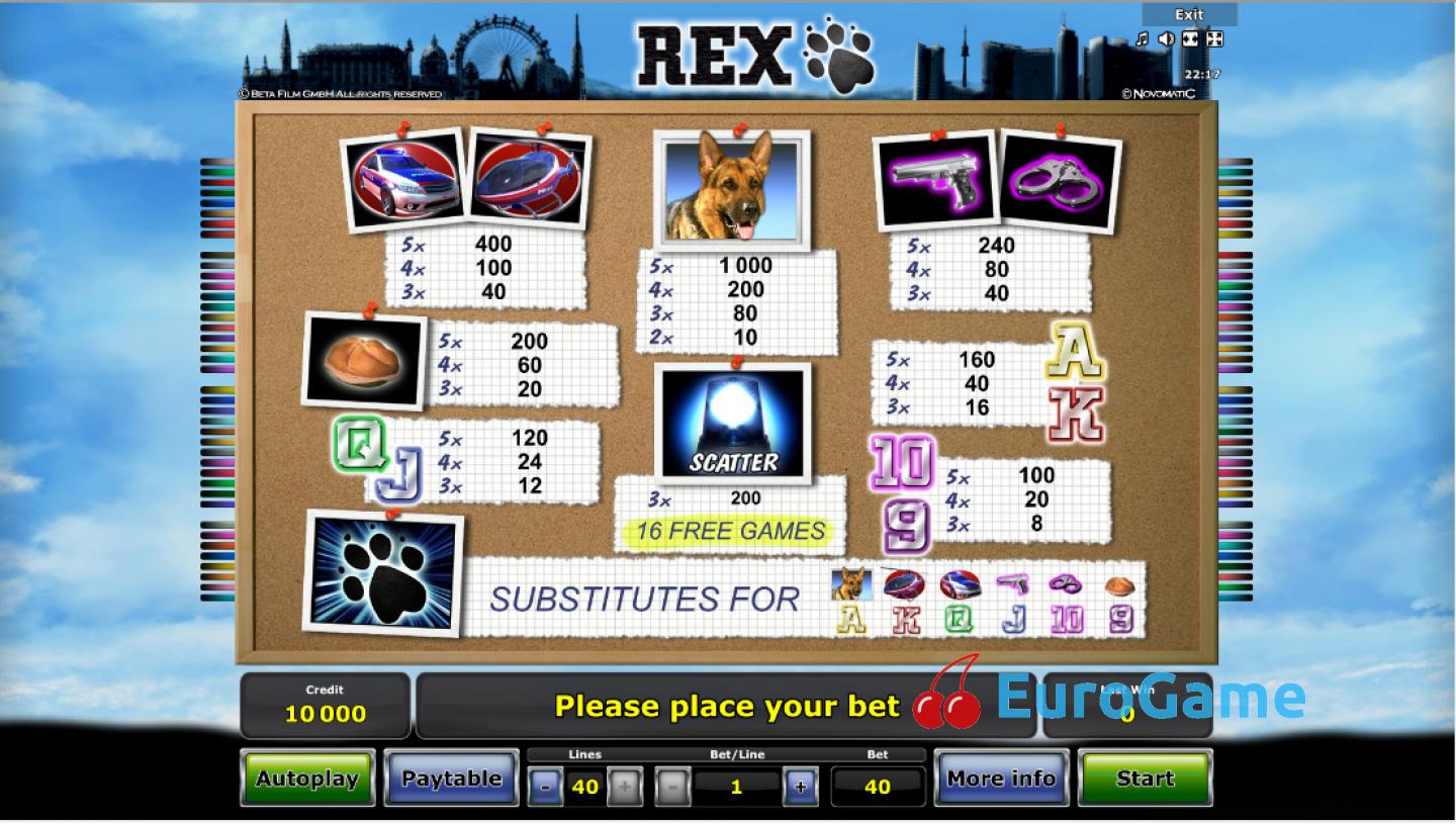 бесплатный игровой автомат Rex