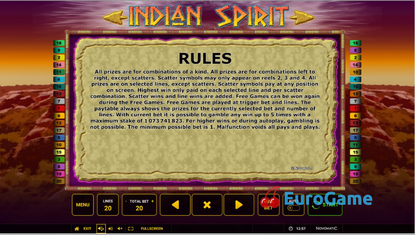 игра Indian Spirit
