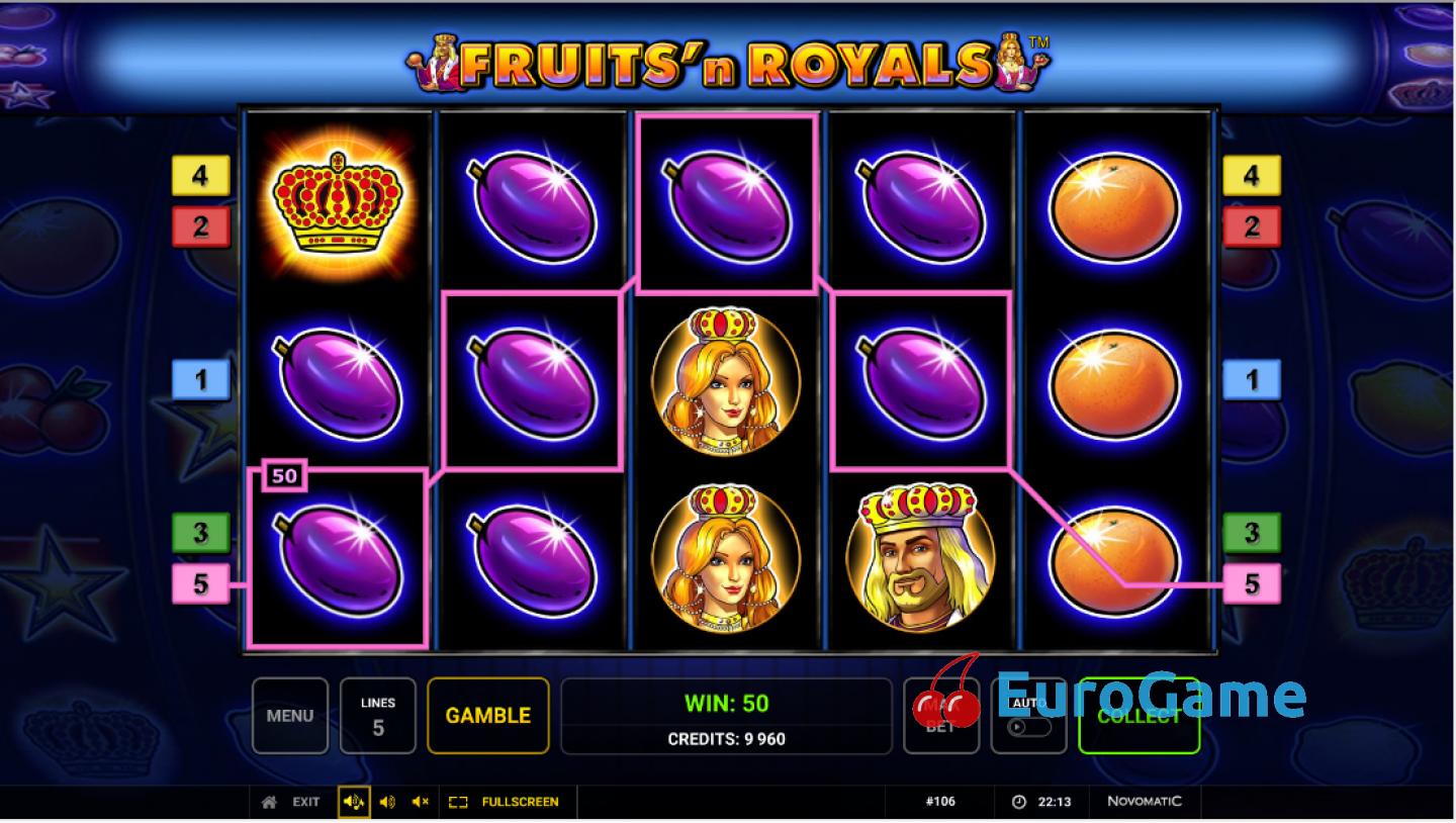 Фрукты и Короли играть бесплатно без регистрации
