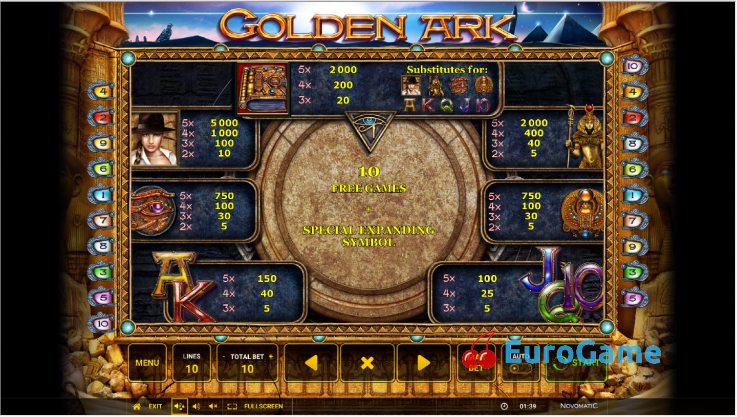 бесплатный игровой автомат Golden Ark