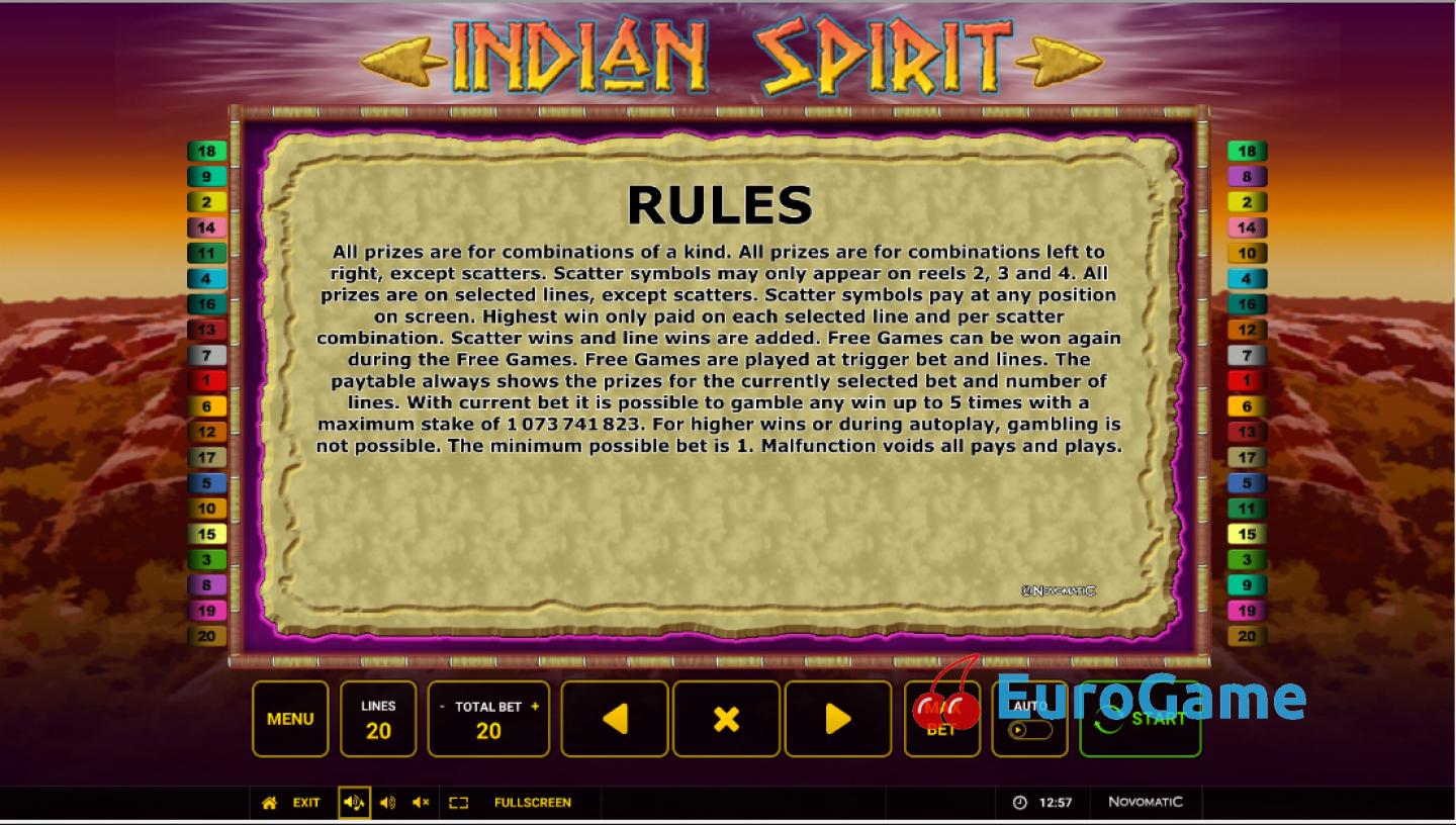 игра Indian Spirit