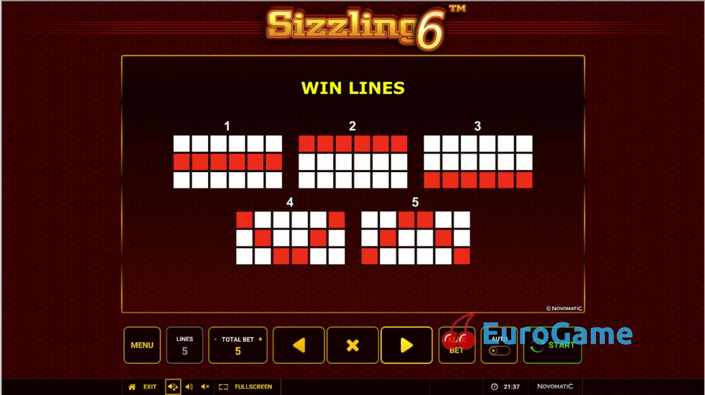 игра Sizzling 6