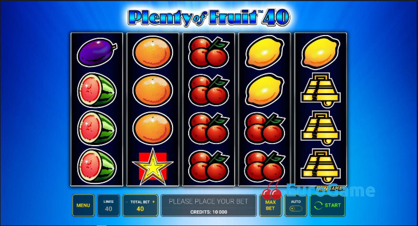 бесплатный игровой автомат Plenty of Fruit 40
